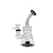 6.9" Inline Perc Triple Bent Waterpipe - Colors May vary - (1 Count)-MJ Wholesale