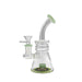 6.9" Inline Perc Triple Bent Waterpipe - Colors May vary - (1 Count)-MJ Wholesale