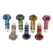 4" Jewels Hand Pipe - Colors Vary - Mixed Design Jar - (25 Count)-Hand Pipes, Rigs, & Bubblers