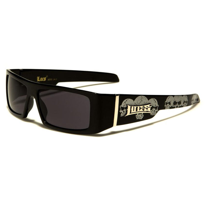 LOCS Skull Pattern Men's Sunglasses - (1 Count)