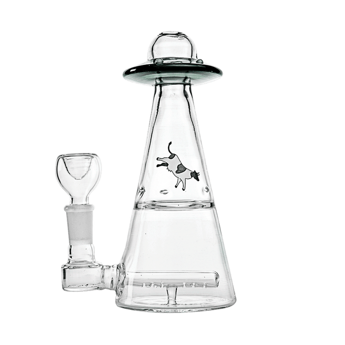Hemper UFO Vortex Bubbler - Various Colors - (1 Count) Smoke