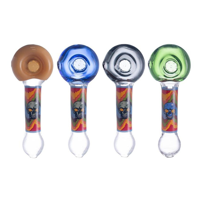 4.7" Skull Wrap Handpipe - Colors May vary - (1 Count)-MJ Wholesale