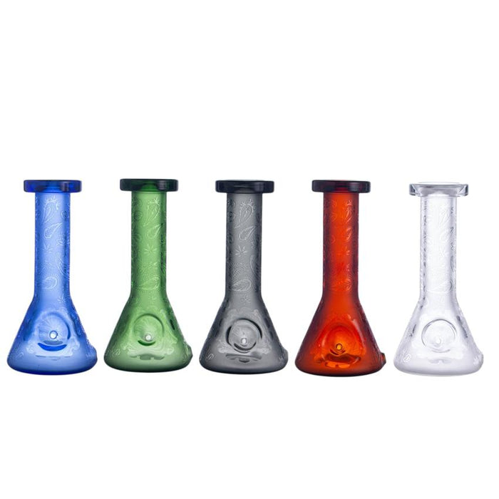 4.7" Sandblasted Beaker Handpipe - Colors May vary - (1 Count)-MJ Wholesale