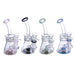 6.9" Inline Drop Perc Whirl Waterpipe - Colors May vary - (1 Count)-MJ Wholesale