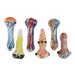 3" Ring Mix Hand Pipe - Colors May Vary - Mixed Color Jar - (50 Count)-Glass Chillums