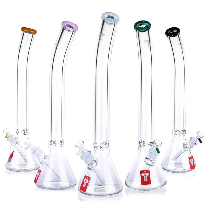 22" Bent Neck 50 x 9MM Waterpipe - Colors May Vary - (1 Count)-Hand Pipes, Rigs, & Bubblers