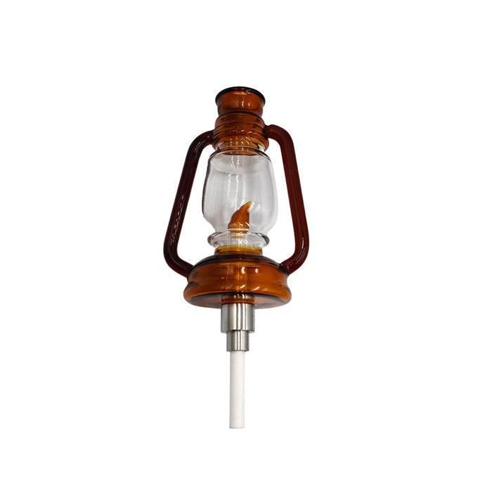 8" Lantern Dab Straw - Colors May Vary - (1 Count)-Dab Straw-MJ Wholesale