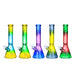 CLOVER 14" 50X7 MM Two Tone Beaker Waterpipe - Colors May Vary - (1 Count)-Glass Water Pipes-MJ Wholesale