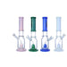 Clover 14" Inline Drop Perc Waterpipe - Colors May Vary - (1 Count)-Glass Water Pipes-MJ Wholesale