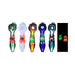 Clover 4.7" Slime Character Glow in the dark Handpipe -Colors May Vary - (1 Count)-Hand Pipes-MJ Wholesale