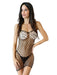 Allure Fishnet Bodystocking - Black-LINGERIE > Dress