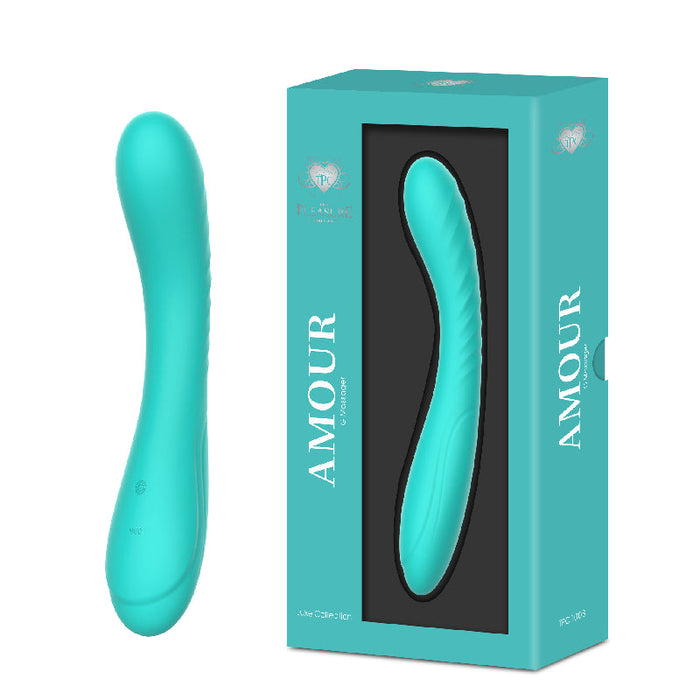 Amour Liquid Silicone G Wand - Teal-G-Spot
