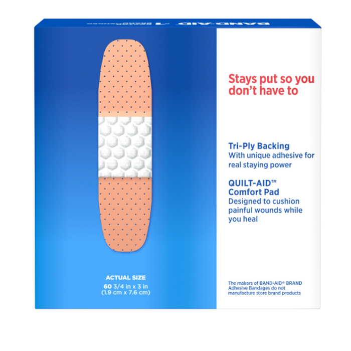 Band-Aid Tru-Stay Plastic Bandage - 60 Count Box - (6 Count)-Bandage