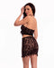 Be Savage Lace Dream Mini Dress Black-