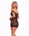 Be Savage Lace Love Sparkle Mini Dress Black-