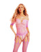 Be Savage Lace Ombre Bodystocking Pink Purple-