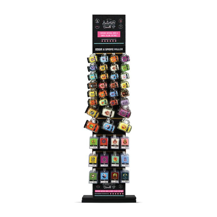 Beamer Candle Co. - USA Handcrafted Display - Large Spinning - Pre Mixed w/ All Scents, Sizes, Collections-