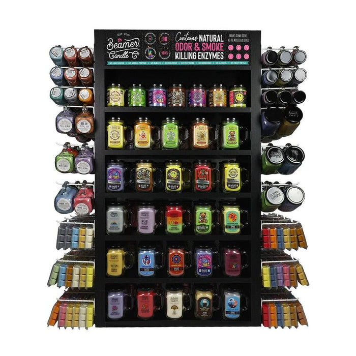 Beamer Candle Co. - USA Handcrafted Display - Medium - Pre Mixed w/ All Scents, Sizes, Collections-