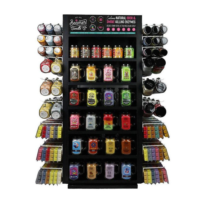 Beamer Candle Co. - USA Handcrafted Display - Medium Spinning - Pre Mixed w/ All Scents, Sizes, Collections-