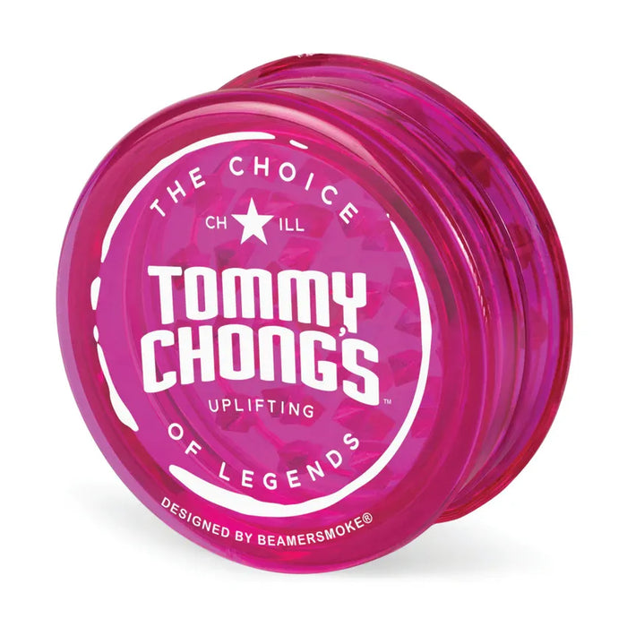 Beamer & Tommy Chong's Virgin Acrylic 3-Piece 63mm Grinder – (12 Count Display)-Grinders