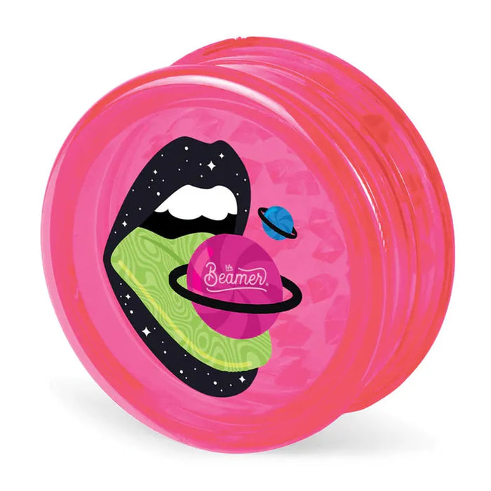 Beamer Virgin Acrylic 3-Piece 63mm Grinder - Design and Color May Vary – (12 Count Display)-Grinders