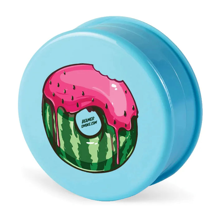 Beamer Virgin Acrylic 3-Piece 63mm Grinder - Design and Color May Vary – (12 Count Display)-Grinders