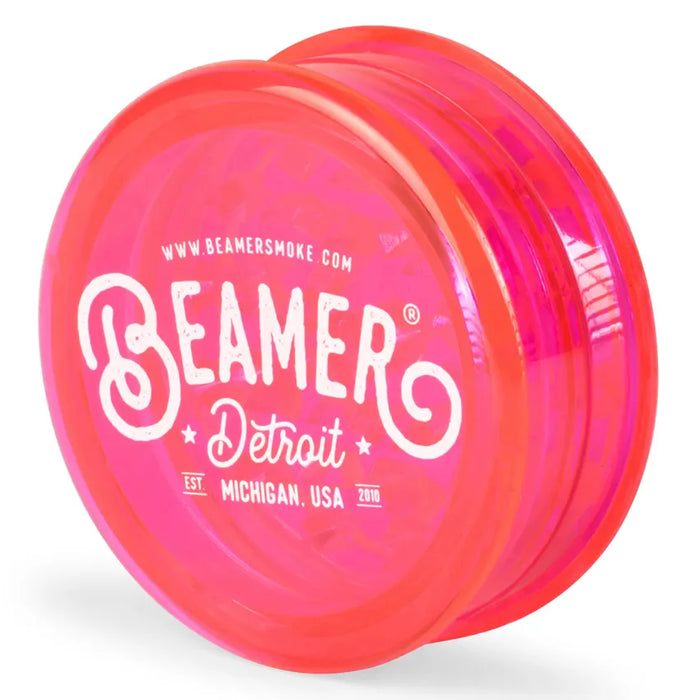 Beamer Virgin Acrylic 3-Piece 63mm Grinder - Design and Color May Vary – (12 Count Display)-Grinders