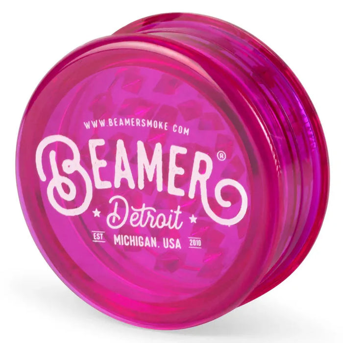 Beamer Virgin Acrylic 3-Piece 63mm Grinder - Design and Color May Vary – (12 Count Display)-Grinders