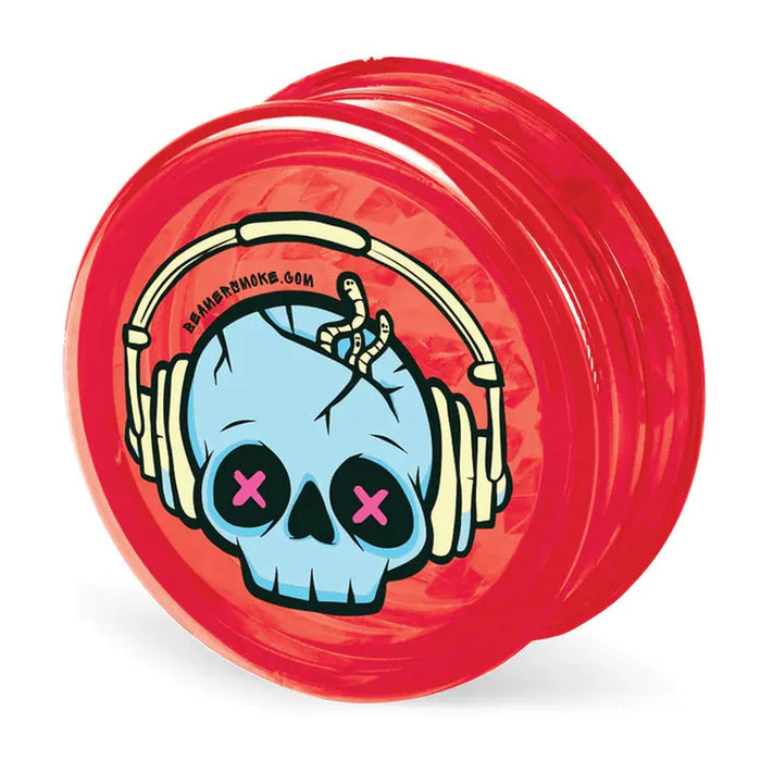Beamer Virgin Acrylic 3-Piece 63mm Grinder - Design and Color May Vary – (12 Count Display)-Grinders