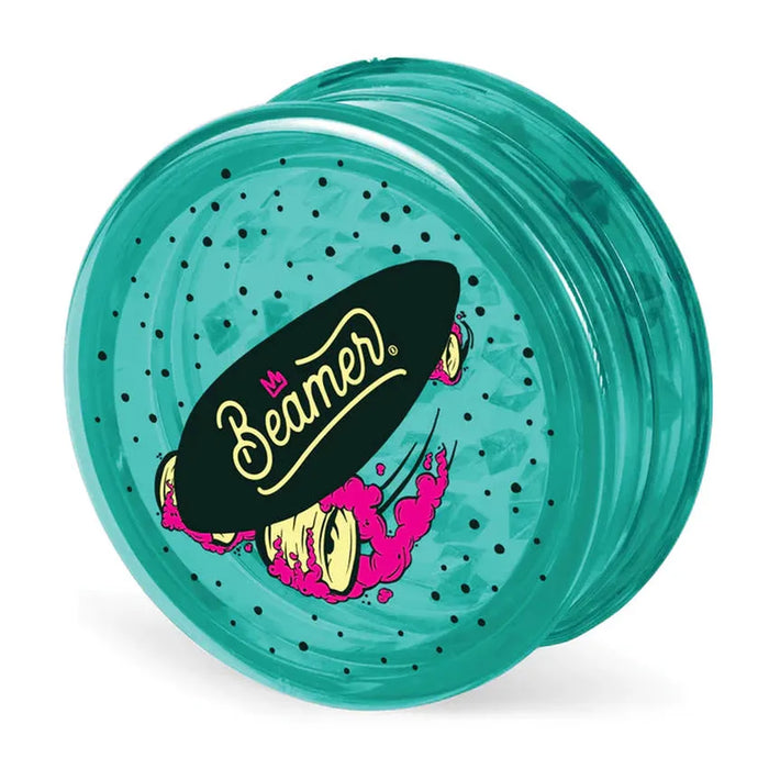 Beamer Virgin Acrylic 3-Piece 63mm Grinder - Design and Color May Vary – (12 Count Display)-Grinders