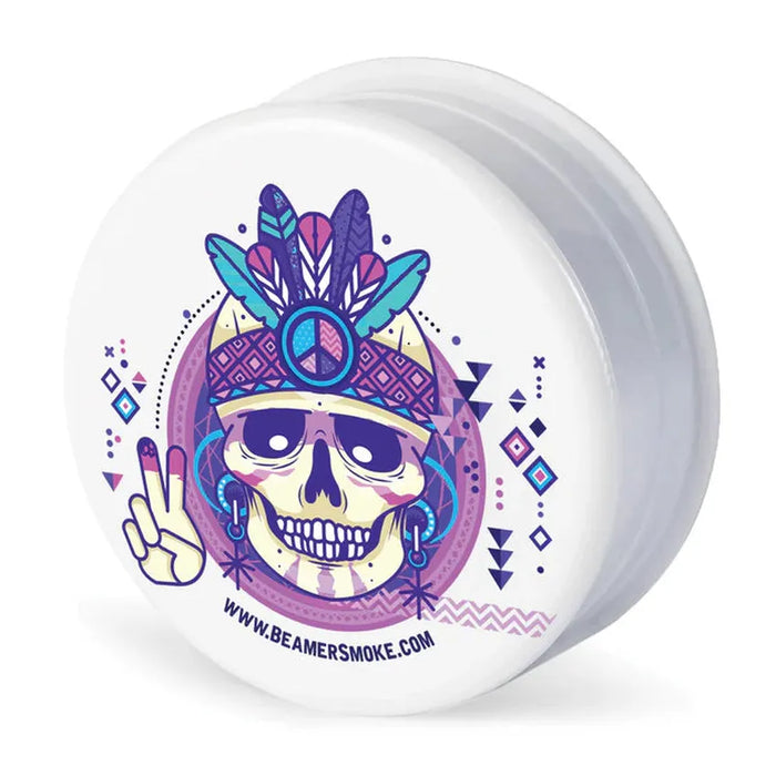 Beamer Virgin Acrylic 3-Piece 63mm Grinder - Design and Color May Vary – (12 Count Display)-Grinders