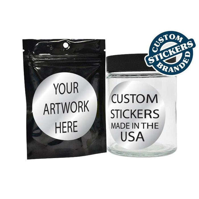 Beast Branding CUSTOM PRINTED STICKERS - 2" Circle for 1/8 Oz, 1/4 Oz, Gram Mylar Bag-Custom Print Labels