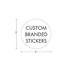 Beast Branding CUSTOM PRINTED STICKERS - 3" Circle for 1/8 Oz, 1/4 Oz, Gram Mylar Bag-Custom Print Stickers