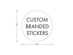 Beast Branding CUSTOM PRINTED STICKERS - 3" Circle for 1/8 Oz, 1/4 Oz, Gram Mylar Bag, & 60 Dram-Custom Print Stickers