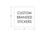 Beast Branding CUSTOM PRINTED STICKERS - 3" x 3" Square for 1/8 Oz, 1/4 Oz, Gram Mylar Bag-Custom Print Stickers