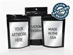 Beast Branding CUSTOM PRINTED STICKERS - 3" x 4" Rectangle for 1/8 Oz, 1/4 Oz, Mylar Bag-Custom Print Stickers