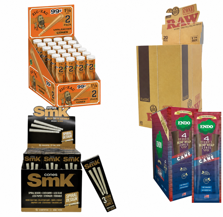 Best Selling Cones Starter Kit - (4 Displays)-Papers and Cones