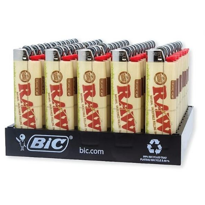 BIC DISPOSABLE LIGHTER RAW ORGANIC 50 Count - (1 Display)-