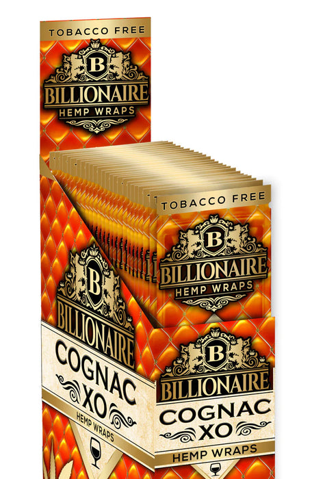 Billionaire Hemp Wraps - Various Flavors - 25 Packs Per Box 2 Wraps Per Pack-Papers and Cones