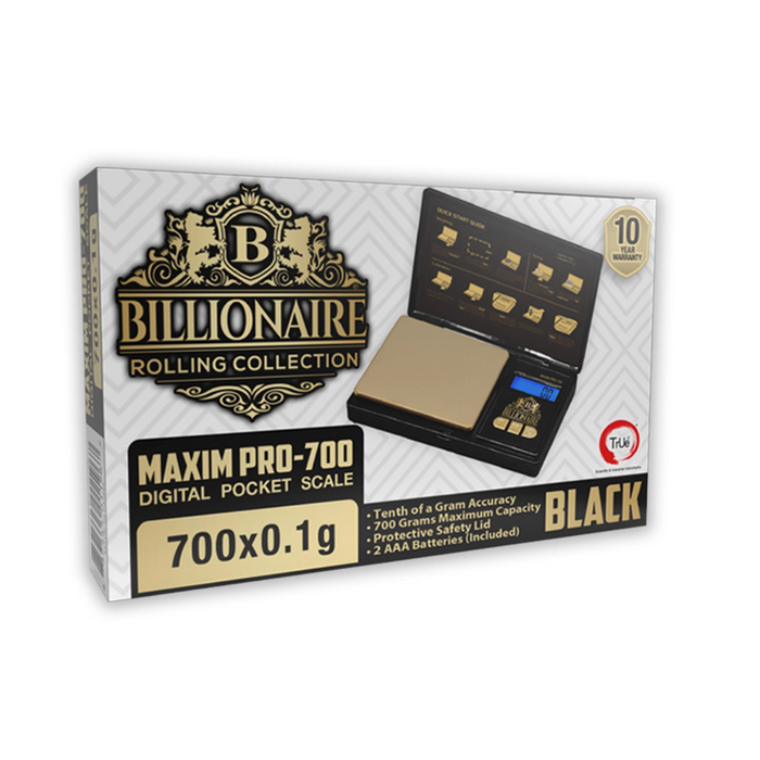 Billionaire Maxim Pro Digital Pocket Scale - 700g x 0.1g - (1 Count)-Scales & Calibration Weights