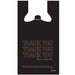 Black & Gold Plastic Shopping Bags - 1/6 - (600 Count)-Pharmacy Bags & Exit Bags
