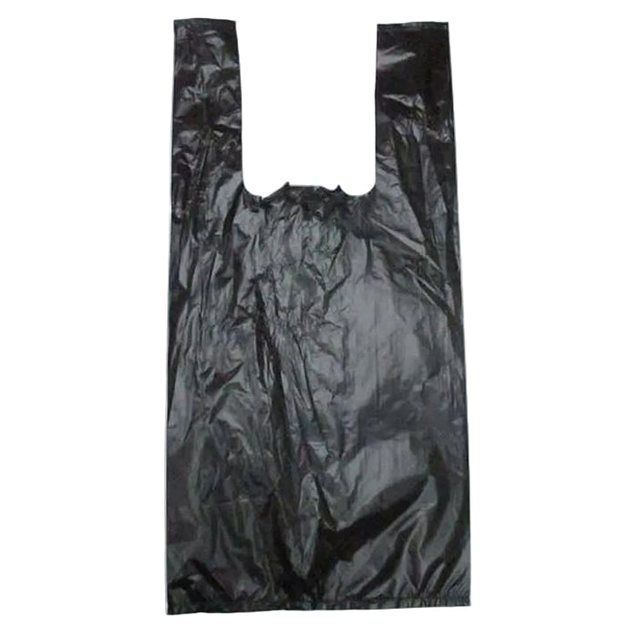 Black Shopping Bags - 8" x 5" x 16.1" - (1000 Count)-Pharmacy Bags & Exit Bags