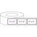 Blank Roll 3" x 5" Rectangle White Gloss Premium BOPP Labels-Prescription Labels & State Compliant Labels