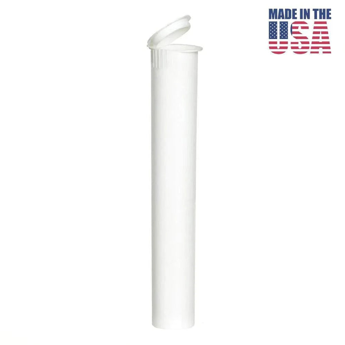 Miniature 90mm Joint Tube | Cartridge Tube - Made in USA - Opaque White, 8000 Count - Mj Wholesale