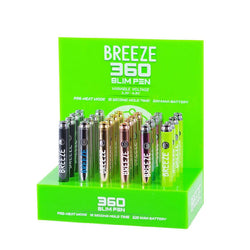 Breeze 510 Thread 360 Slim 320mAh Battery - Assorted Colors - (24 Coun MJ Wholesale Breeze 510 Thread 360 Slim 320mAh Battery - Assorted Colors - (24 Coun MJ Wholesale