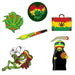 Cannabis Stickers 6 Sticker Per Pack - Various Designs - (1 Count)-Novelty, Hats & Clothing