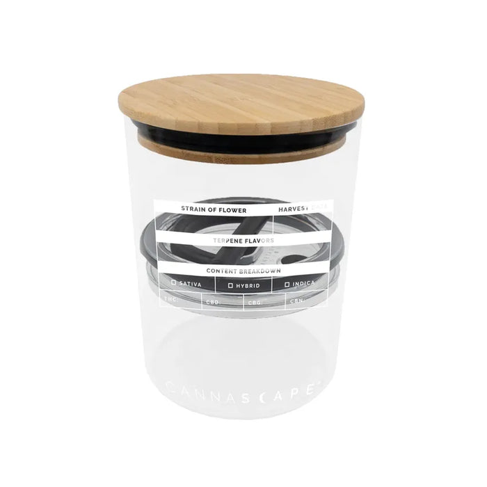 Cannascape® 7" Glass Stash Jar - (1 Count)-stash jar