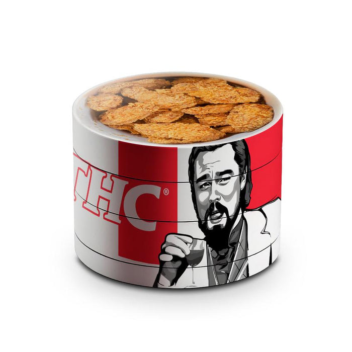 Chicken Bucket 4-Piece Grinder 63mm - (6 Count Display)-Grinders