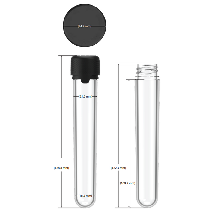 Chubby Gorilla 120mm Aviator CR Plastic Blunt Tubes - Various Colors - (Various Counts)-Joint Tubes & Blunt Tubes