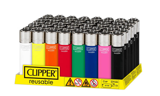 Clipper Classic Large Solid Assorted Colors - (48 Count Display)-